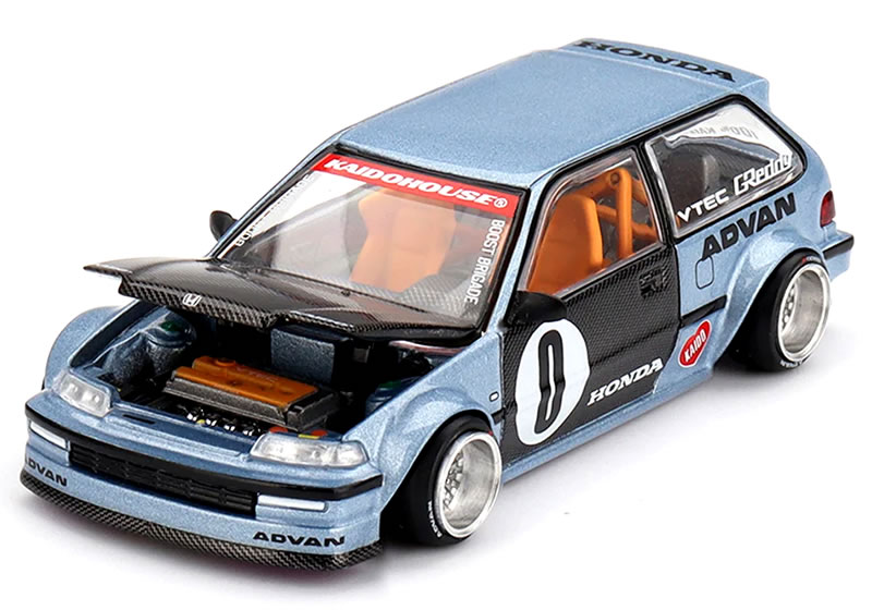 MINI GT 1/64 ホンダ シビック EF Kaido Roulette V1 (左ハンドル)