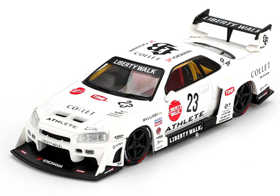 MINI GT 1/64 日産 スカイライン ER34 LBWK スーパーシルエット ATHLETE/COLLET (右ハンドル)