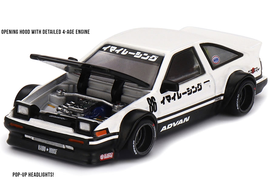 MINI GT 1/64 トヨタ スプリンタートレノ AE86 Kaido Street V1 KAIDO★HOUSE (右ハンドル) - Image 3