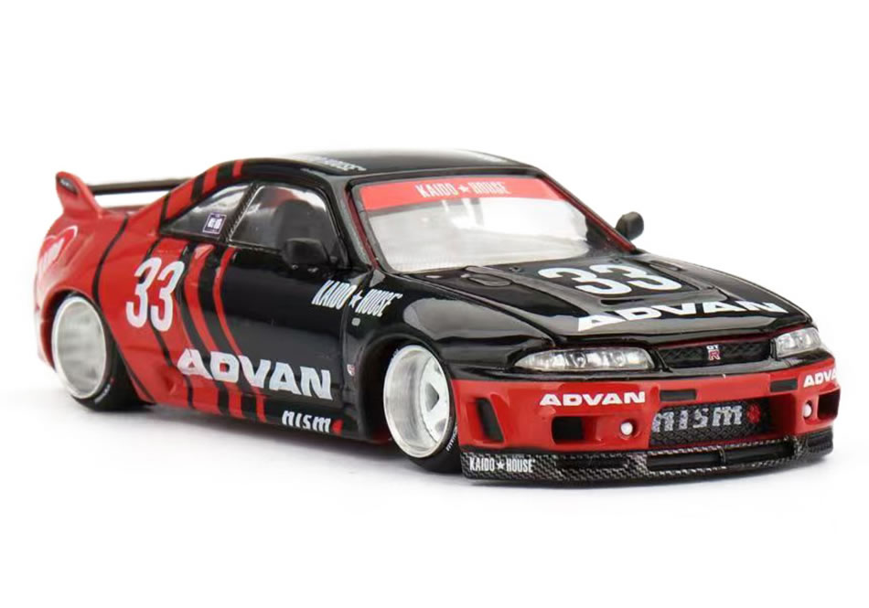 乐天商城 - MINI GT 1/64 日産 スカイライン GT-R R33 Kaido Works ADVAN KAIDO★HOUSE (右ハンドル)