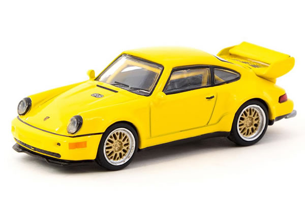 Tarmac Works × Schuco 1/64 ポルシェ 911 RSR 3.8 イエロー