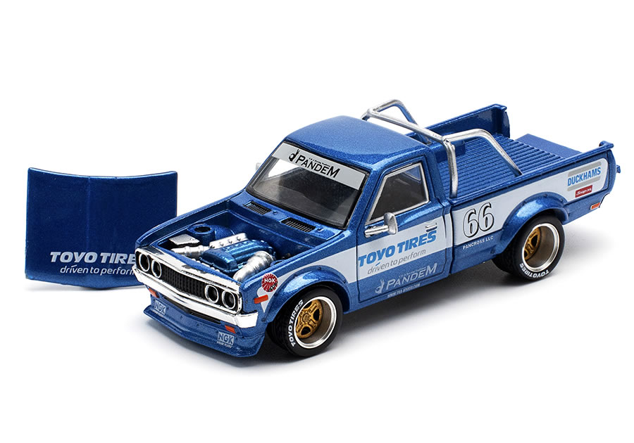 樂天商城 - POP RACE 1/64 PANDEM DATSUN 620 TOYO TIRES ブルー