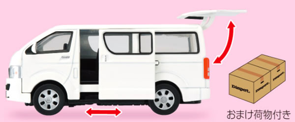 ダイヤペット 1/36 トヨタ ハイエース - Image 2