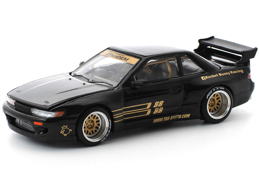 Hot Wheels - POP RACE 1/64 PANDEM S13 シルビア ブラック