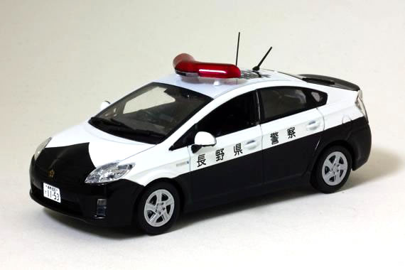 【絶版品】RAI 039 S 1/43 トヨタ プリウス (ZVW30) 2010 長野県警察 所轄署地域警ら車両 【軽1】