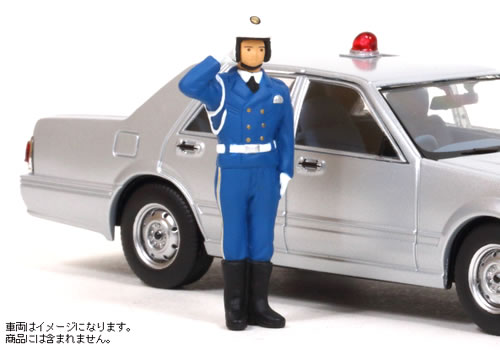 【絶版品】RAI'S 1/43 警察官フィギュア 交通機動隊四輪車 男性隊員 (2type set) 3