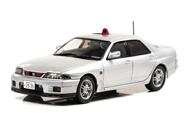 RAI'S 1/43 日産 スカイライン R33 GT-R AUTECH VERSION 1998 埼玉県警察 高速道路 交通警察隊車両【覆面 銀】