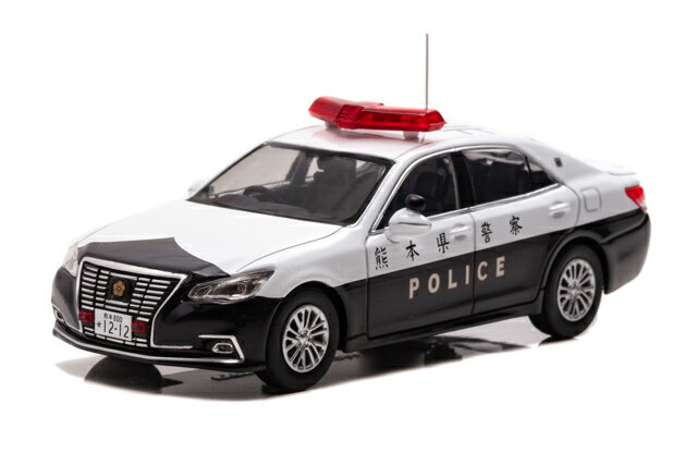 RAI'S 1/43 トヨタ クラウン ロイヤル (GRS210) 2019 熊本県警察 所轄署交通課車両【北61】