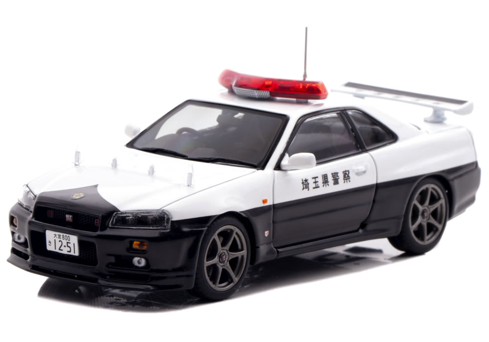 RAI'S 1/43 日産 スカイライン GT-R (BNR34) 2020 埼玉県警察 高速道路交通警察隊車両