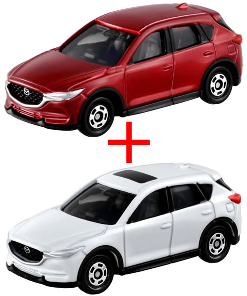 【旧番】トミカ024 マツダ CX-5 (通常版 NEWシール 箱＋初回特別仕様 箱) 2台セット