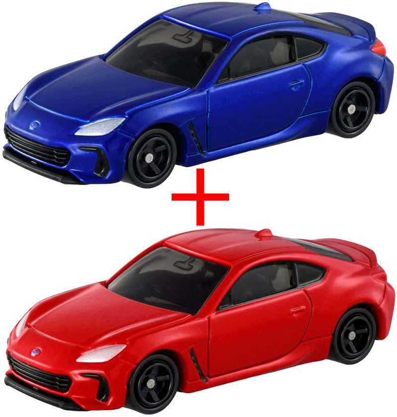 【トミカ028】SUBARU BRZ (通常版 NEWシール 箱＋初回特別仕様 箱) 2台セット