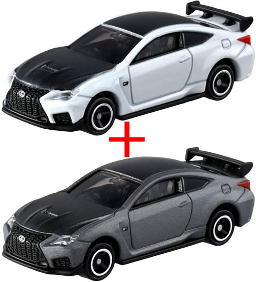 【旧番】トミカ084 レクサス RC F パフォーマンスパッケージ (通常版 NEWシール 箱＋初回特別仕様 箱) 2台セット