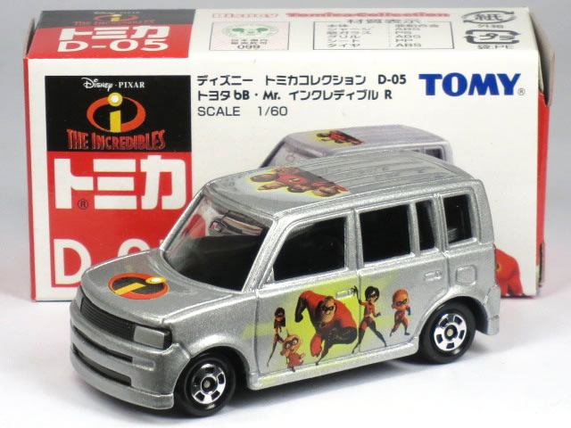 【絶版品】ディズニートミカ D-05 トヨタ bB Mr.インクディブル R