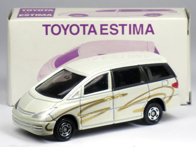 特注トミカ トヨタ エスティマ ホワイト (ゴールドライン)