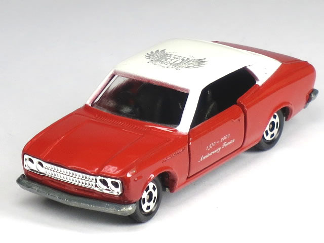 ★日本製★ 【単品】トミカ 日産 ローレル 2000GX レッド (白屋根) (1970-2000 アニバーサリー トミカ) (クリアケース入)