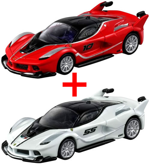 トミカプレミアム 33 フェラーリ FXX K (通常版＋発売記念仕様 ホワイト) 2台セットのサムネイル
