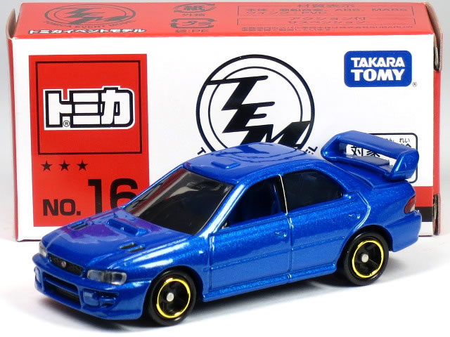 特注トミカ イベントモデル★★★ No.16 スバル インプレッサ WRX typeRA STi Version V Limited ブルー