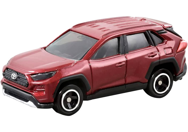 【単品】トミカ トヨタ RAV4 ワインレッド キャンプ仕様 テント付 (ミニカー本体 クリアケース入)