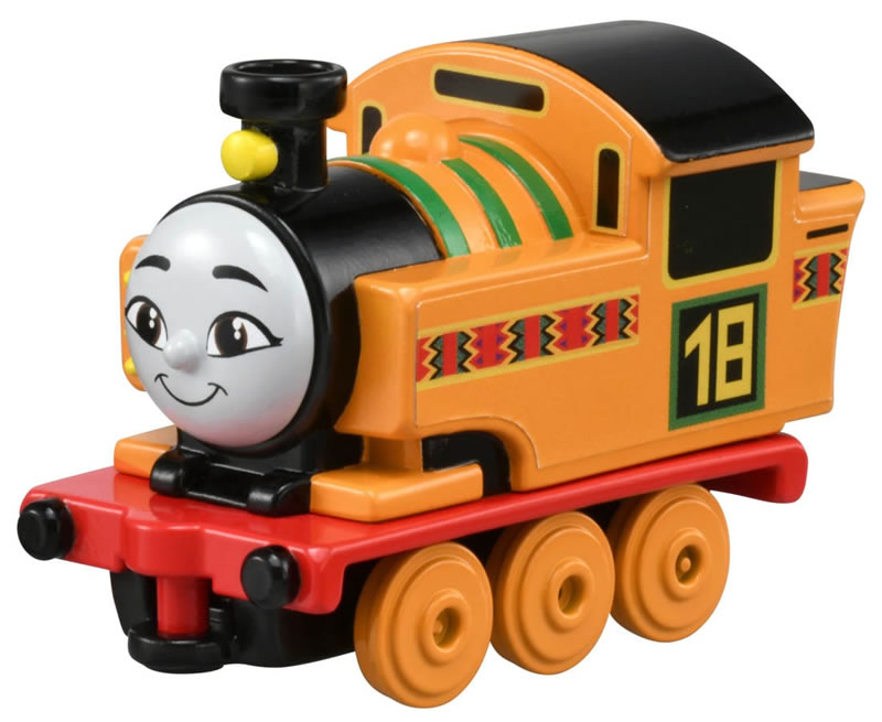 対象年齢 3歳以上　 【材質】 本体：亜鉛合金 タイヤ：PVS シート：PP シャーシ/ホイール：ABS 窓ガラス：PS 他 メーカー：タカラトミーきかんしゃトーマスのアニメシリーズがフルリニューアル！ 新シリーズの「ニア」がトーマストミカから新登場！