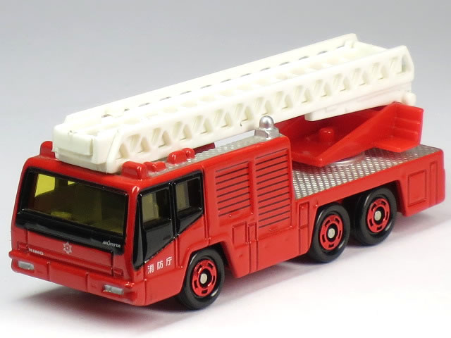 樂天商城 - 【単品】トミカ 日野 はしご付 消防車 (モリタ・スーパージャイロラダー) 消防庁 (クリアケース入)