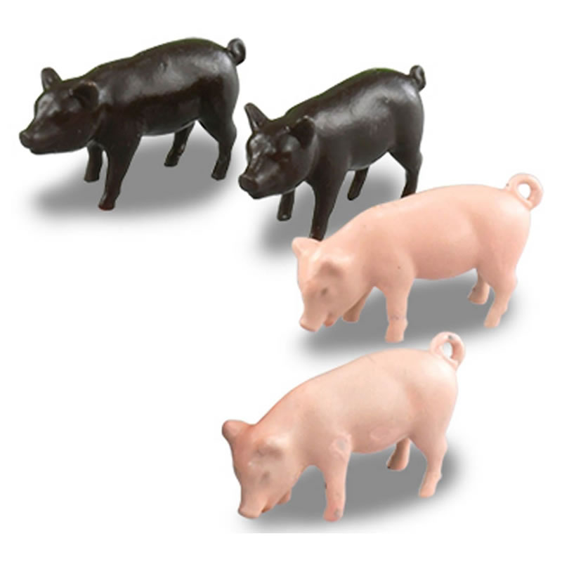 【単品】トミカ スズキ キャリイ トミカ牧場トラック ぶた4匹付 (クリアケース入)