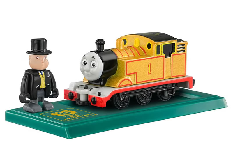 乐天商城 - トーマストミカ きかんしゃトーマス原作出版80周年記念 金色のトーマスセット