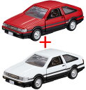 トミカプレミアム 25 トヨタ カローラ レビン (通常版 レッド+発売記念仕様 ホワイトII) 2台セット