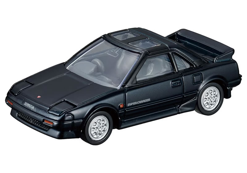 【単品】トミカプレミアム トヨタ MR2 (AW11) ダークブルー (外箱無/クリアケース入)