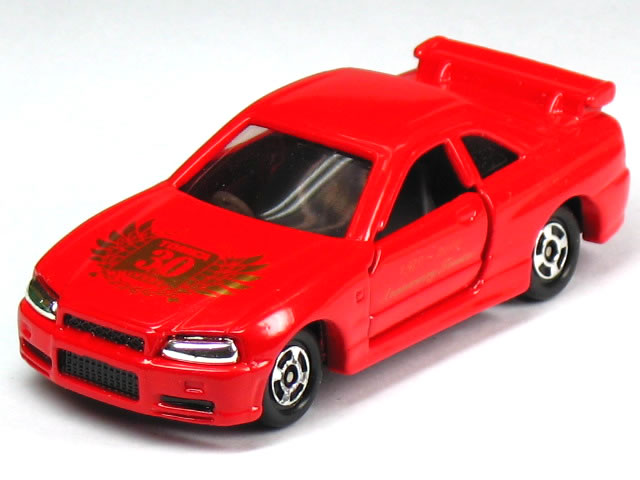 Rakuten - 【単品】トミカ ニッサン スカイライン GT-R R34 レッド (1970-2000 アニバーサリー トミカ) (クリアケース入)