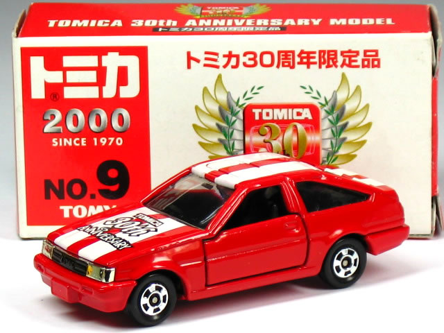 ※箱潰れ小有※ 特注トミカ トミカ30周年限定品 No.9 トヨタ カローラレビン AE86
