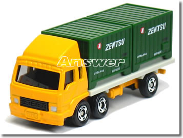 【単品】トミカ 三菱ふそう 全国通運 ZENTSU コンテナトラック (クリアケース入)
