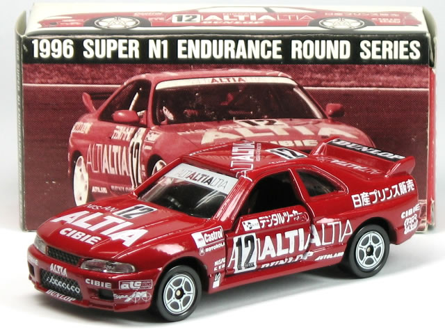 ※日本製※【絶版品】特注トミカ NISSAN ALTIA DUNLOP R33 GT-R No.12