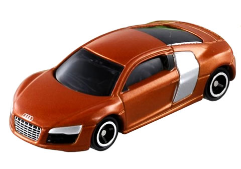 【単品】トミカ アウディ R8 サモアオレンジメタリック (クリアケース入)