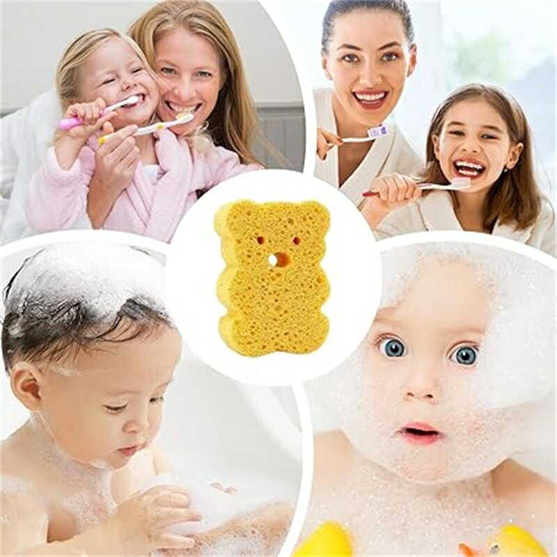 キッズバススポンジ、ベビーバススポンジ,ソフトベビーシャワーボディスクラバー - 角質リムーバー かわいいボディスクラバー シャワースポンジ バスラブ 子供 赤ちゃん 幼児 子供用