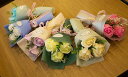 ソープフラワー 花束 ブーケ 3頭 バラ ローズブーケ 手持ちソープフラワー 枯れない花 開店祝い 誕生日 退職祝い 母の日 卒業式 お見舞い 贈り物 花 ギフ...
