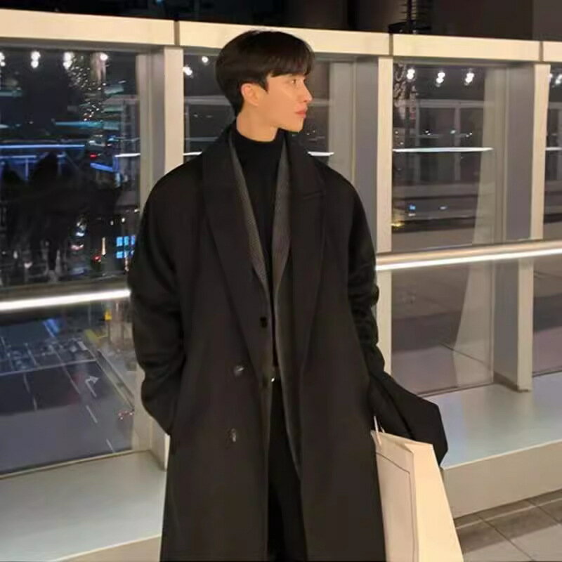 コート メンズ ロング トレンチコート 韓国 細身 おしゃれ ロングジャケット 30代 40代 50代 ラシャコート 春秋 ビジネス 紳士 通勤着 メンズコート