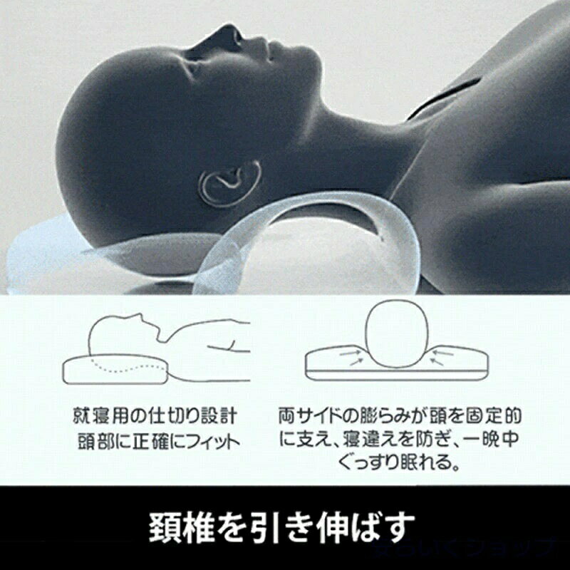 頚椎牽引ケア枕 頸椎牽引ケア 枕 頸椎牽引ケア 枕 頚椎 牽引ケア 枕 超快適 ハイテク頚椎牽引ケア 枕 枕 肩こり超快適ハイテク頚椎牽引ケア枕 頚椎牽引枕 ギフト 男性 女性 頭痛 肩 首 痛み 快 [3]