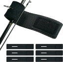 【選べるカラー黒/青/赤】 ロッドベルト 6本セット 黒 赤 青 2ピースロッド 3ピースロッド パックロッド ロッドクリップ ロッド ベルト ロッドバンド 近...