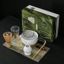 日本茶セット(7点) 抹茶泡立て器セット 初心者茶道セット 抹茶椀 注ぎ口付き 竹製抹茶泡立て器(茶筅) スコップ(茶杓) 抹茶泡立て器ホルダー 茶道具。N17...