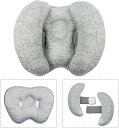 ベビーカー ベビー用品 赤ちゃん 首 固定 枕 洗える 紐付き コットン ベビーヘッドサポート枕 新生児 幼児用 固定