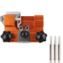 チェーンソー 目立て機+砥石 4mm 3本セット チェーンソー 目立て 道具 研磨機 ヤスリ チェーン刃の目立て 鋸の目立て 刃研ぎ キット ハンドチェーングラ...