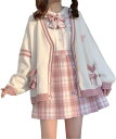 コスプレ 制服 JK 女子高生 4点セット スクールカーディガン プリーツスカート シャツ コスプレ 高校生 蝶結び 中学生 コスチューム 制服 文化祭 コスチ...