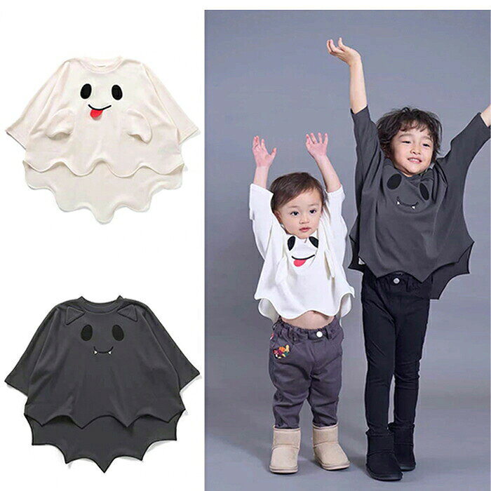 ハロウィン コスプレ 子供 かぼちゃ ベビー服 子供服 女の子 男の子 ハロウィン スモック 衣装 かぼちゃ おばけ 黒猫 長袖 丸首 Tシャツ かわいい キッズ コスプレ コスチューム クリスマス 新生児 春 秋 冬 男女兼用 幼児服 年賀状 出産祝い 子供用仮装 ant-online-10017251 ANTONLINE楽天市場店 サンプル画像2