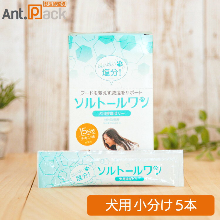 全薬 排塩ゼリー ソルトールワン チキン味 犬用 10g×5本（37011）