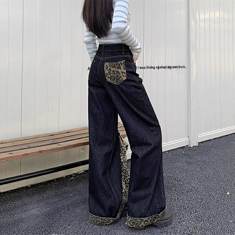 樂天商城 - ワイドパンツ ボトムス デニムパンツ デニム ハイウエスト ロングズボン レディース ジーンズ ワイド 体型カバー パンツ ワイド 送料無料 ジーパン ズボン ストレート ゆったり 秋 ストレートレッグジーンズ ルーズ ボトム 春 夏 疲れないデニム 着痩せ 美脚 ロング丈