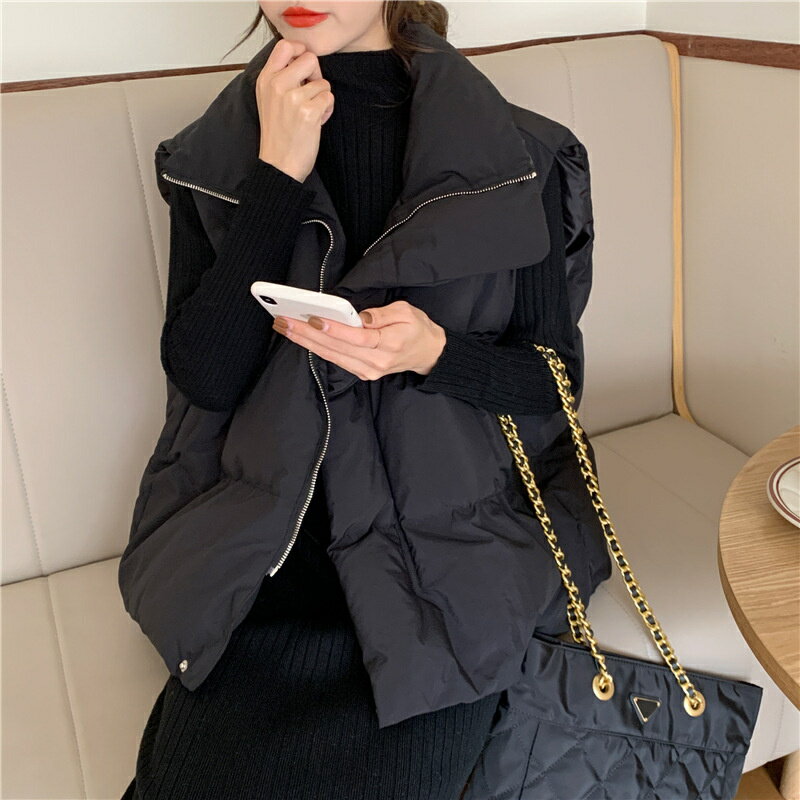 樂天商城 - ベスト レディース アウター ライトアウター レディースアウター 中綿ベスト スタンドカラー ポケット 中綿 軽い あったか 体型カバー お尻が隠れる ダウン 秋冬 チョッキ ダウンベスト ジャケット ミディアム丈 重ね着 前開き