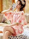 【CityGirl】パジャマ レディース かわいい 半袖 綿 ルームウェア レディース やわらか 部屋着 セットアップ レディース ルームウェア ルームウェア ...