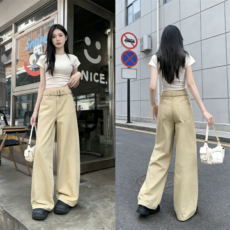 樂天商城 - デニムロングパンツ デニム パンツ レディース アーチカット バレルパンツ ゆったり デニムパンツ ボトムス 体型カバー ゆったり快適 ワイドパンツ ロング丈 アルファベットプリント アメカジ 着痩せ 通勤スタイル