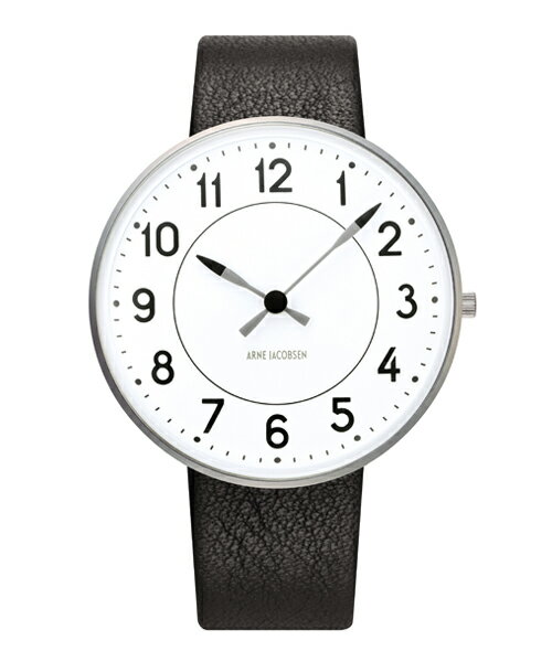 アルネヤコブセン ARNE JACOBSEN 時計 ステーションウォッチ 40mm 腕時計 メンズ Station Watch Leather 40mm ユニセックス 53402-2001 クリスマス おしゃれ かわいい アルネ ヤコブセン ステーション