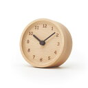 ＼ポイント10倍 24日20:00-25日23:59／レムノス 置き時計 MUKU desk clock ブナ LC12-05 BN Lemnos 時計 置時計 アナログ 日本製 北欧 おしゃれ かわいい お祝い 木製 小さい ミニ 見やすい 新築祝い